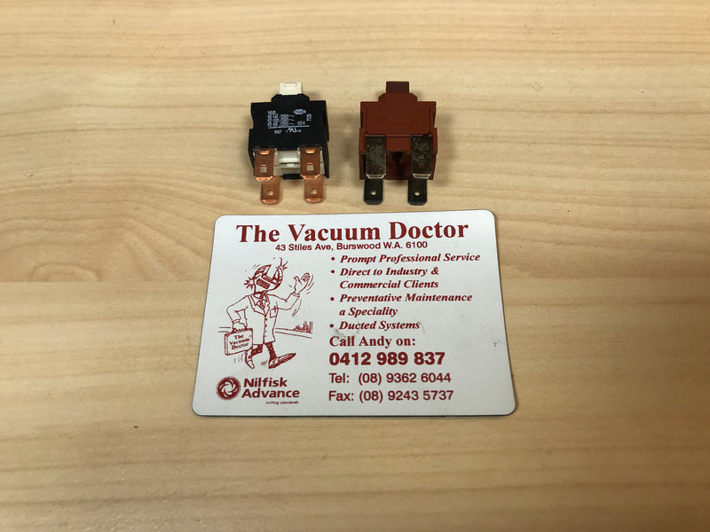 Nilfisk Viking GD110 Commercial Vacuum Cleaner 4 Pole Push Switch - TVD The Vacuum Doctor