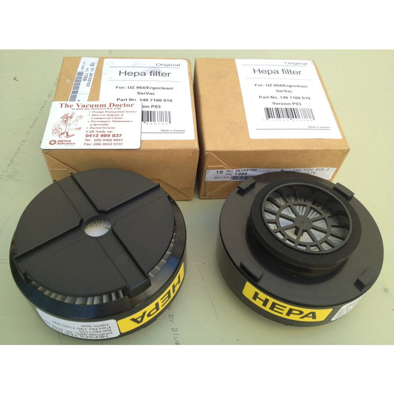 Nilfisk UZ964 Hipvac Compact Commercial Vacuum Cleaner HEPA Filter - TVD The Vacuum Doctor