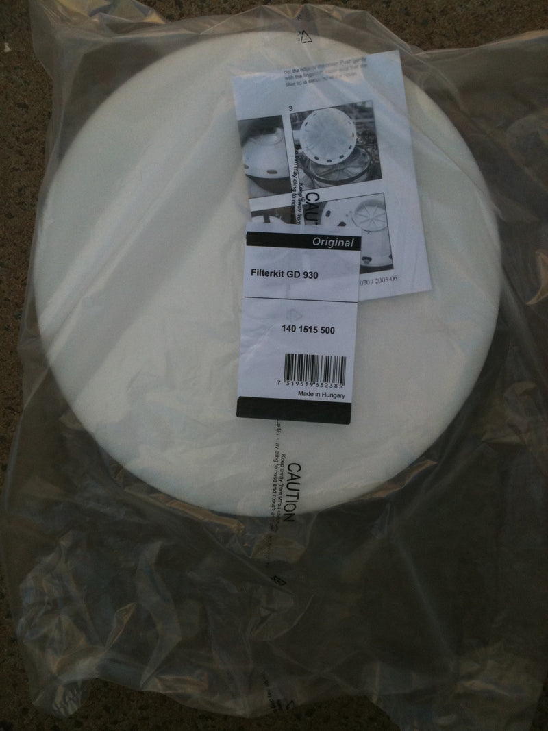 Nilfisk GD930/S2 and Electrolux UZ930 Panther Vacuum Cleaner Dust Filter - TVD The Vacuum Doctor