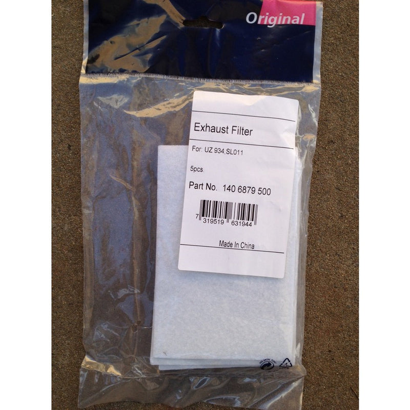 Nilfisk and Electrolux UZ934 Terrier Cubit Exhaust Filters 5 Pack - TVD The Vacuum Doctor