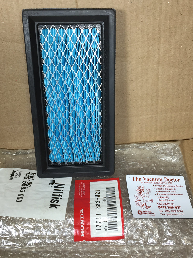Nilfisk SW850 Floor Sweeper Air Filter For Honda Engine Pn 17211-883-W21 - TVD The Vacuum Doctor