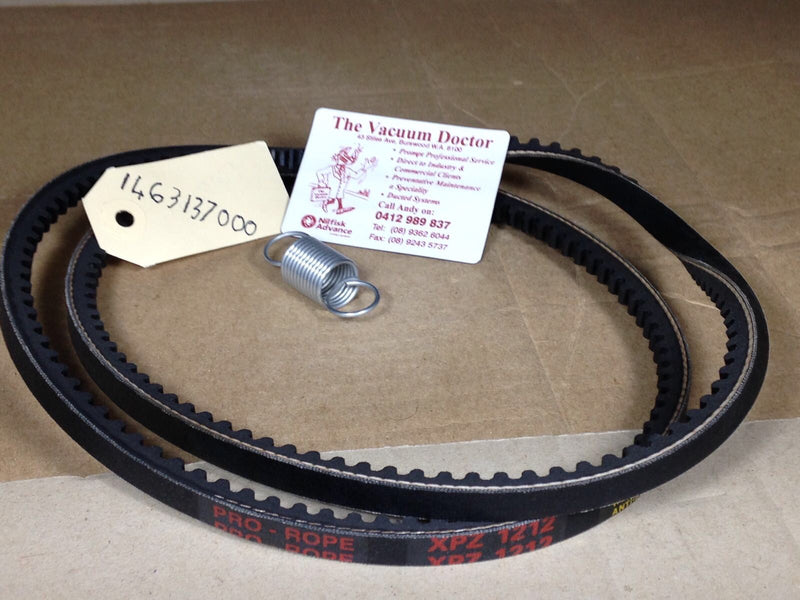 Nilfisk SR1000S Battery and Petrol Rider Sweeper Main Broom Drive Belt - TVD The Vacuum Doctor