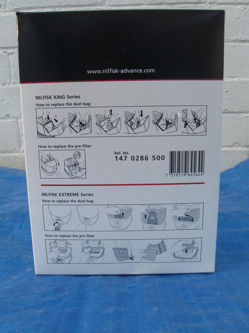Nilfisk Extreme and King Synthetic Dustbags OBSOLETE See PN 107407940 - TVD The Vacuum Doctor