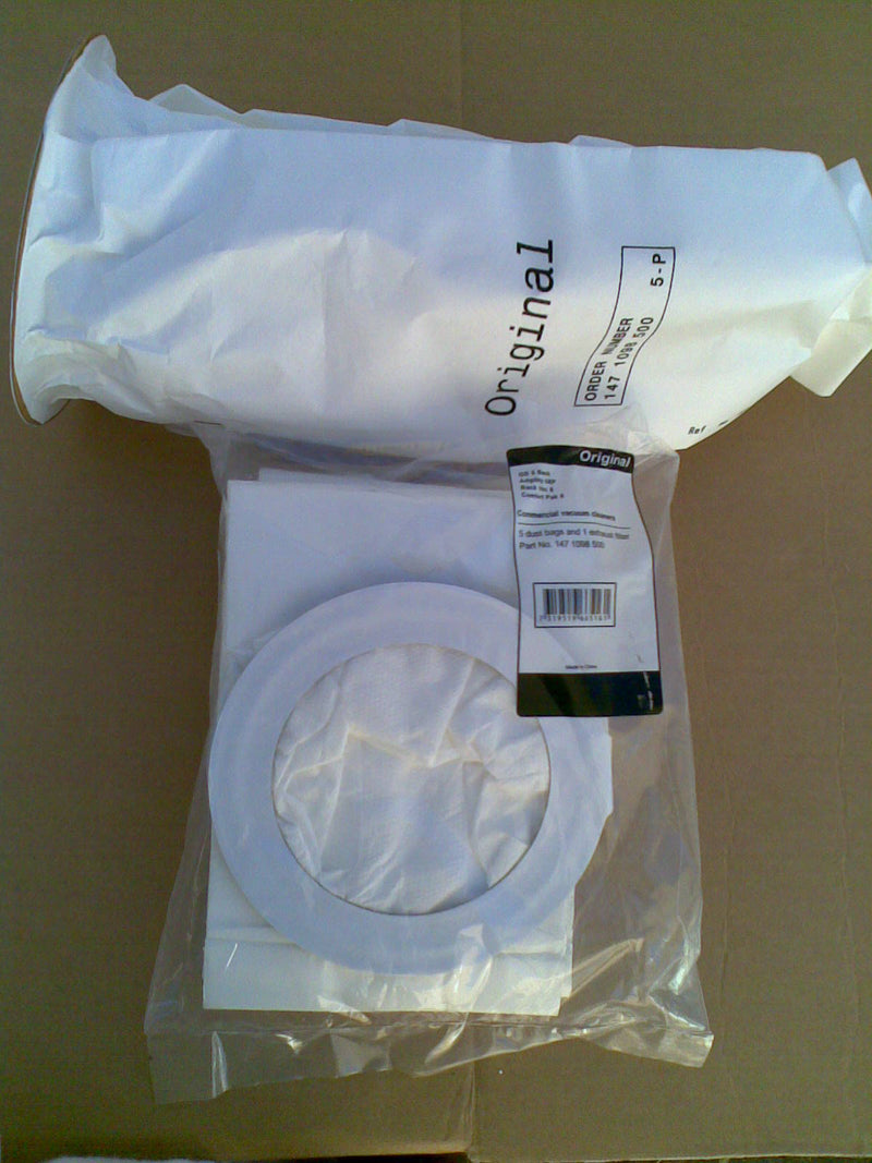 Nilfisk GD5 Commercial Backpack Vacuum Cleaner Dustbags Pack of 5 - TVD The Vacuum Doctor