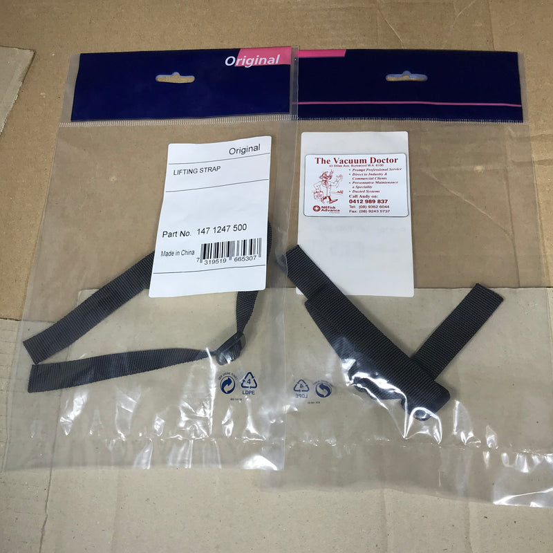 Nilfisk GD5 and GD10 Commercial Backpack Vacuum Cleaner Harness Lifting Strap - TVD The Vacuum Doctor