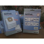 Nilfisk Power P40 Self-closing Synthetic Dustbags Pack Of 4 USE 107407639 - TVD The Vacuum Doctor