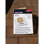 Nilfisk Power P40 Self-closing Synthetic Dustbags Pack Of 4 USE 107407639 - TVD The Vacuum Doctor