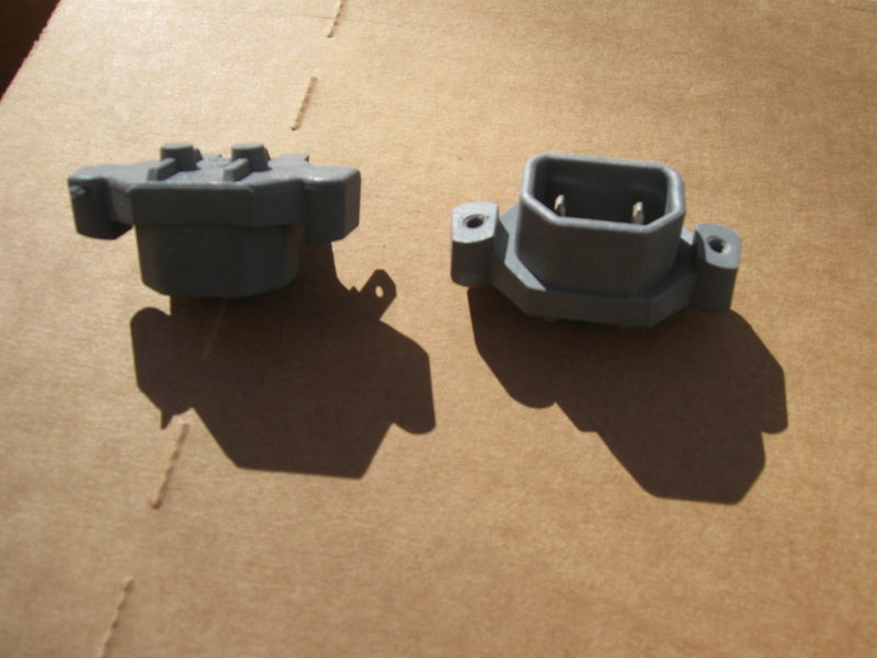 Nilfisk and Tellus GM80 Vacuum Cleaner IEC 2 Pin Female Grey Motor Socket Kit - TVD The Vacuum Doctor