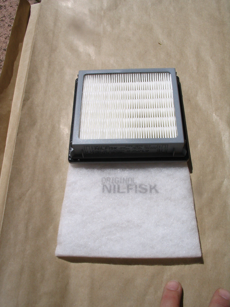 Nilfisk GM210 GM310 GM410 Silver Vacuum Cleaner HEPA Filter OBSOLETE - TVD The Vacuum Doctor