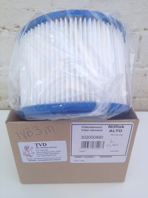 Nilfisk-Alto PET Filter Cartridge Attix 751-11 Vacuum Cleaner See 302000490 - TVD The Vacuum Doctor