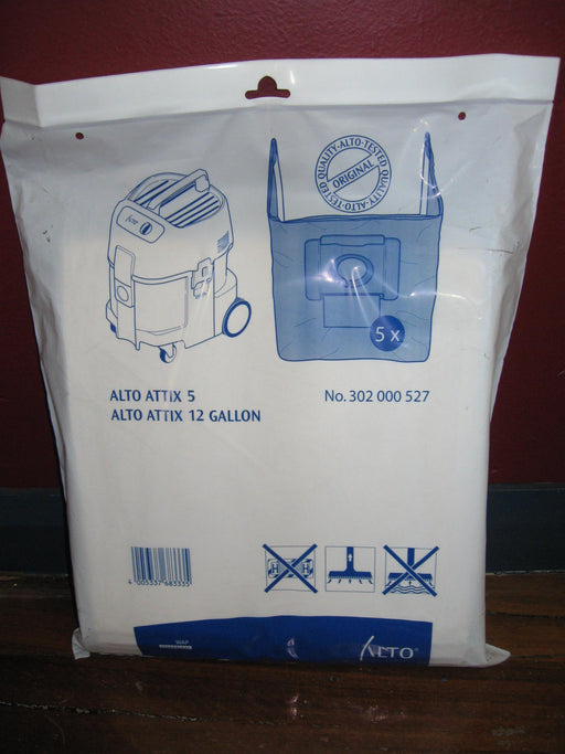 Nilfisk-Alto Attix 560 Wet and Dry Vacuum Cleaner Paper Dustbags Pack Of 5 - TVD The Vacuum Doctor