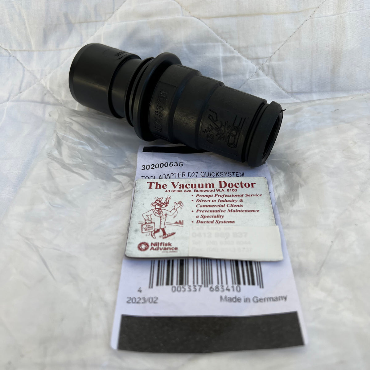 NilfiskAlto Vacuum Cleaner Antistatic Tool Adaptor Cuff For 27mm Hose