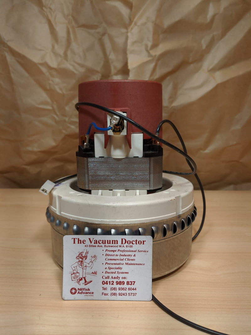 NilfiskCFM137 Vacuum Cleaner 800 Watt Two Stage Bi-Pass Motor Fan Unit 230V - TVD The Vacuum Doctor