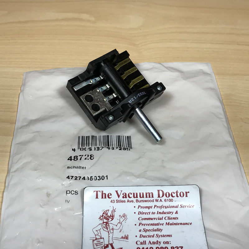 Nilfisk-Alto SQ Series Wet Dry Vacuum Cleaner 240V 16 Amp 4 Pole Rotary Cam Switch OBSOLETE