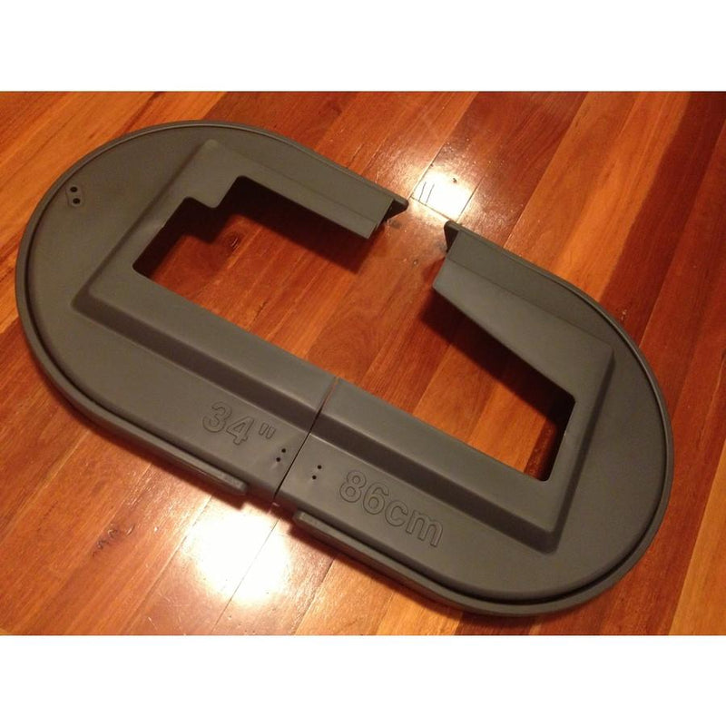 Nilfisk SC800 and 34D Floor Scrubber Brush Hard Plastic Skirt Assembly Right - The Vacuum Doctor