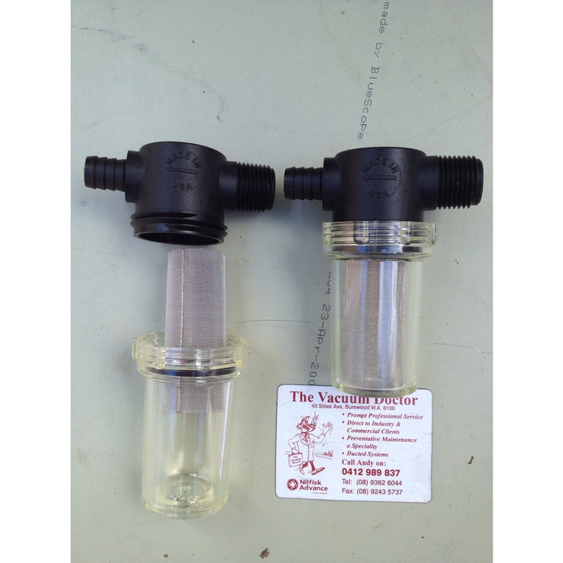 Nilfisk BRX700 BR600S and BR850S Floor Scrubber Clean Water Strainer - The Vacuum Doctor