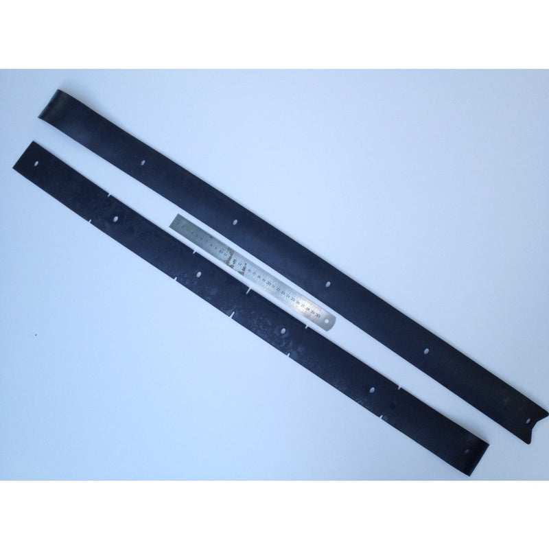 Nilfisk BA750 and Advance C-Max Floor Scrubber Oil Resistant Rear Squeegee Blade Kit - The Vacuum Doctor