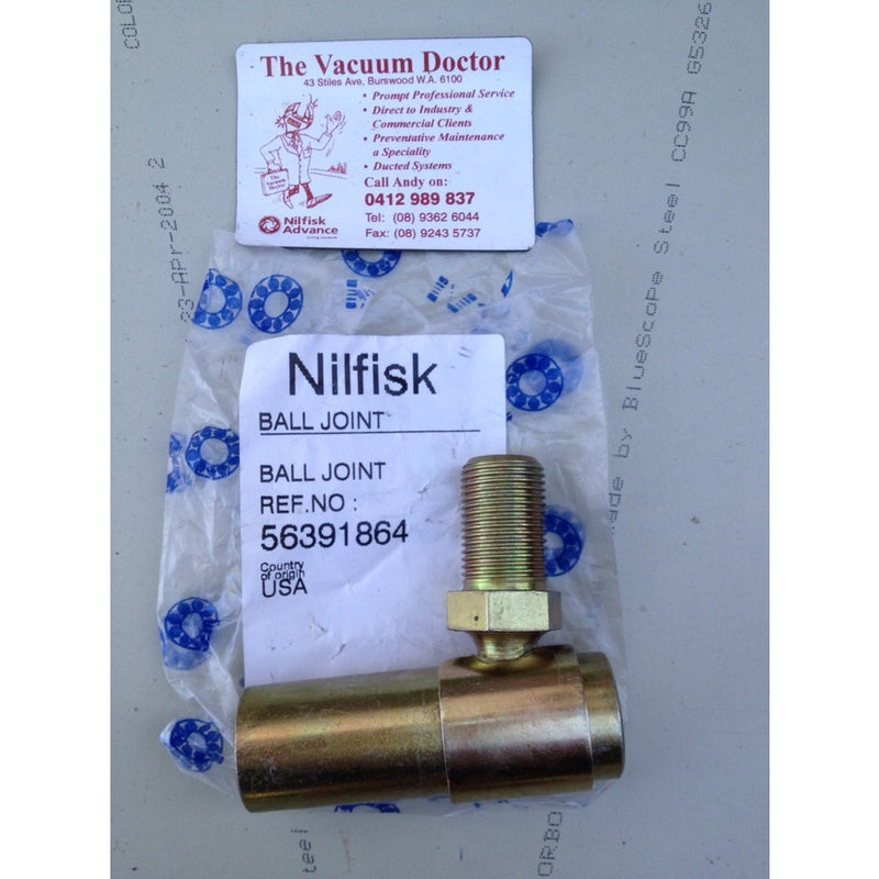 Nilfisk-Advance and ALTO Floor Scrubber Squeegee Ball Threaded Rod End Joint - The Vacuum Doctor