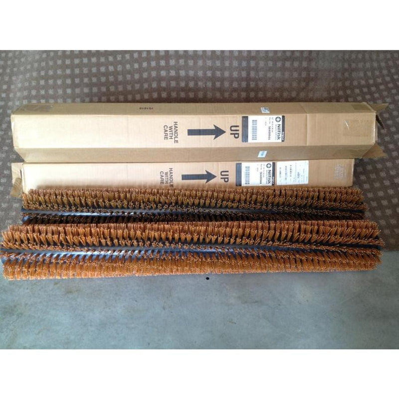 Nilfisk BR1100 Rider Scrubber Cylindrical Deck 46 Magna Grit Brush Set Of Two - TVD The Vacuum Doctor