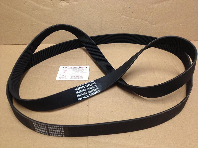 Nilfisk GB933 and GB1033 Industrial Vacuum Cleaner Turbine Poly Vee Belt - TVD The Vacuum Doctor