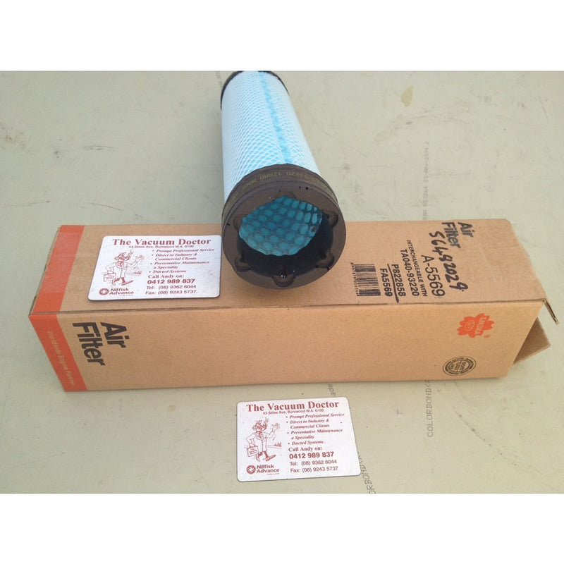 Nifisk SR1800 CR1200 and CR1400 Combustion Engine Secondary Safety Air Filter - TVD The Vacuum Doctor