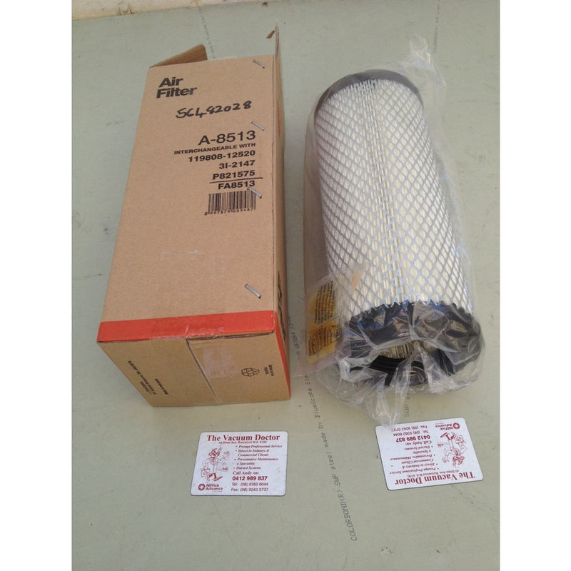 Nifisk SR1800 CR1200 and CR1400 Combustion Engine Primary Air Filter - The Vacuum Doctor
