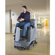 Nilfisk BR755C Battery Operated Rider Floor Scrubber With Cylindrical Deck - TVD The Vacuum Doctor