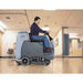 Nilfisk BR755C Battery Operated Rider Floor Scrubber With Cylindrical Deck - TVD The Vacuum Doctor