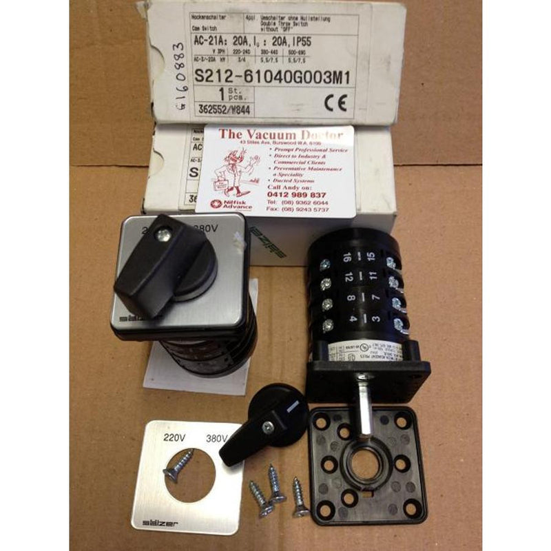 Gerni Pressure Washer Salzer Rotary Switch - TVD The Vacuum Doctor