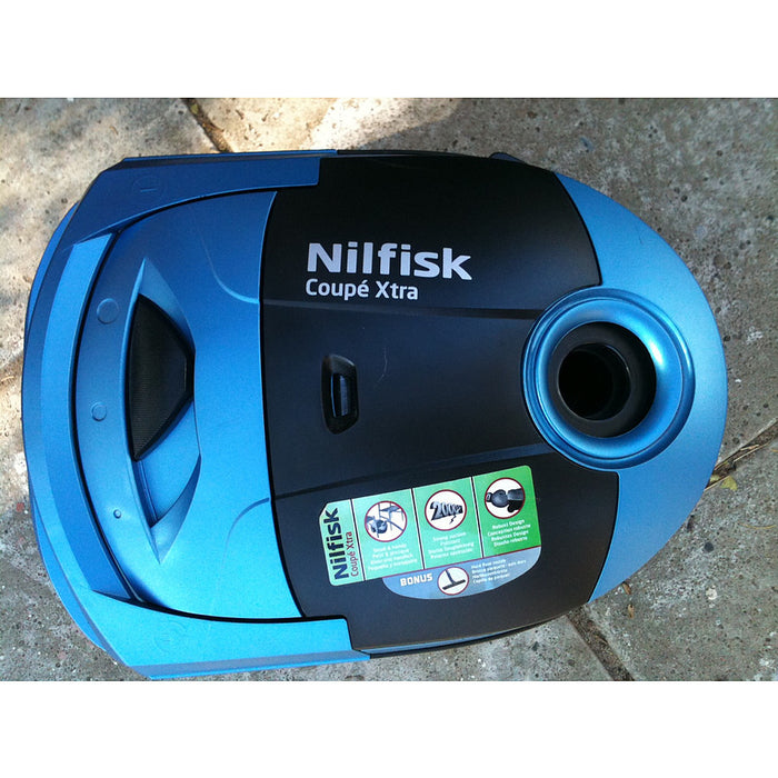 Nilfisk Coupe Parquet Domestic Vacuum Cleaner Single Stage Flow-Thru 240Volt Motor - TVD The Vacuum Doctor