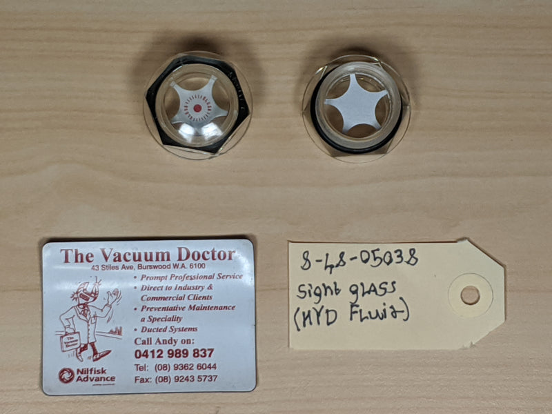 Hydraulic Fluid Sight Glass for American Lincoln 6150 and Smart 2000 - The Vacuum Doctor