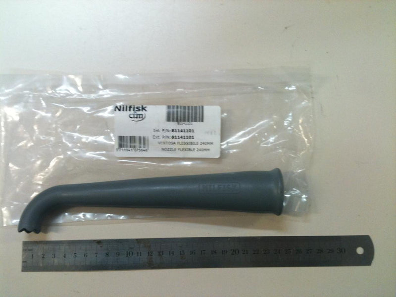 Nilfisk 32mm Rubber Hooked Nozzle For Specialist Vacuum Cleaning Tasks - TVD The Vacuum Doctor