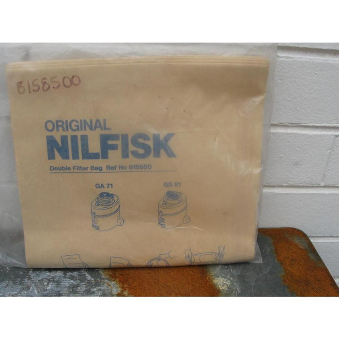 Nilfisk and Tellus GA71 GS81 and GM81 Vacuum Cleaner 15 Litre Dustbags 5 Pack - TVD The Vacuum Doctor