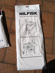 Nilfisk GU350 and GU450 Upright Vacuum Dustbags 5 Pack Plus Microstatic Filter OBSOLETE - TVD The Vacuum Doctor