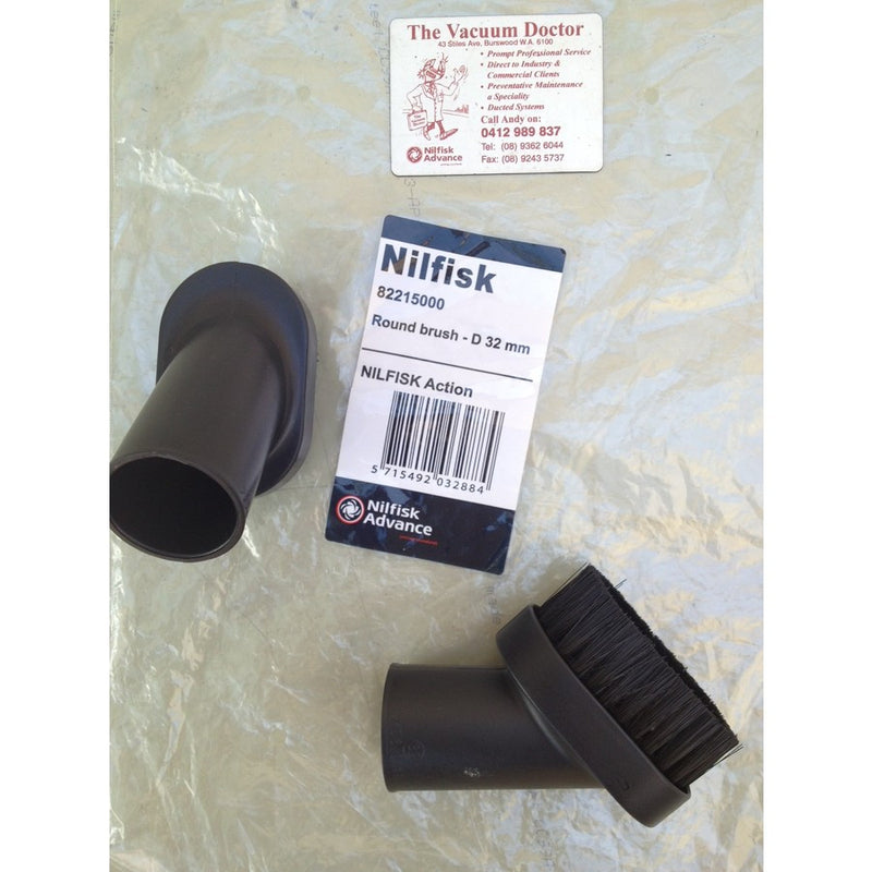 Nilfisk Action and Action Plus Vacuum Cleaner On-Board Round Dusting Brush - TVD The Vacuum Doctor