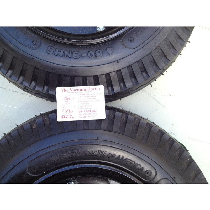 Nilfisk-ALTO 6150 Gas Powered Sweeper Rear Pnuematic Tyre 4 x 8 inch - The Vacuum Doctor