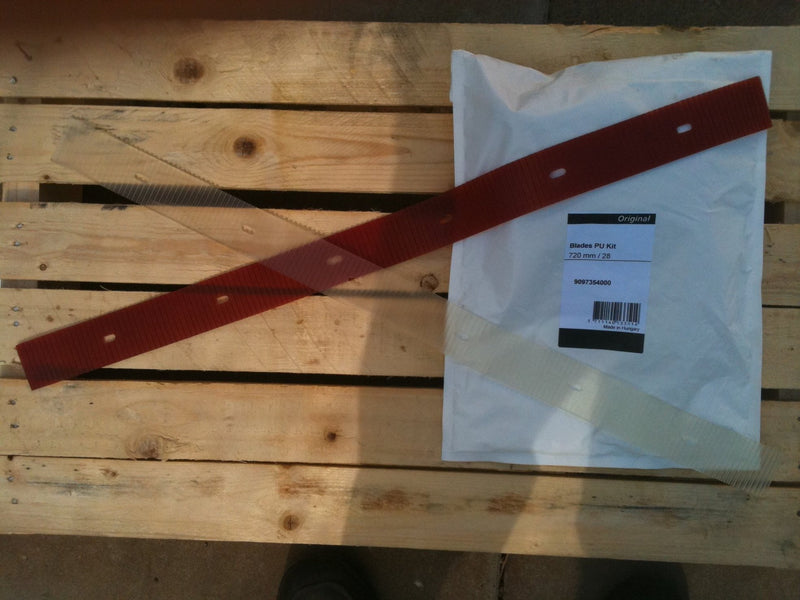 Nilfisk BA410 and CA410 and SC400 Floor Scrubber Polyurethane Squeegee Blade Kit - TVD The Vacuum Doctor