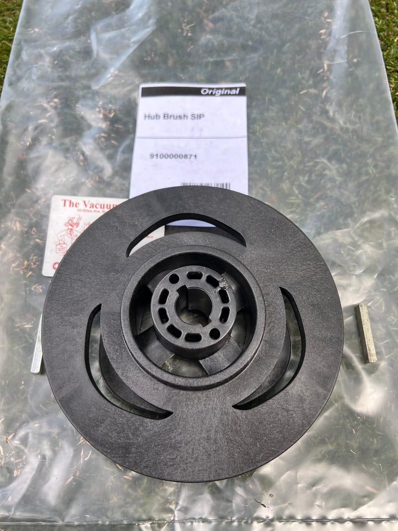 Nilfisk SC401 Auto Floor Scrubber Drier Scrub Brush Pad Holder Hub - No Woodruff Keys Included - The Vacuum Doctor