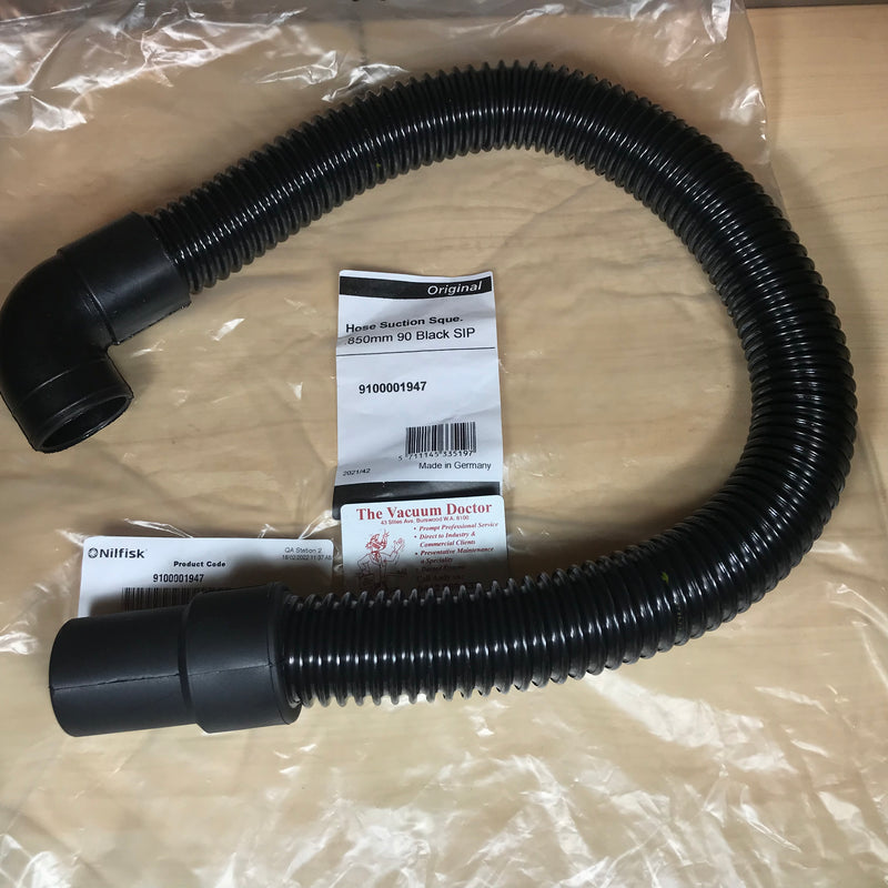 Nilfisk SC401 Battery and Electric Floor Scrubber Squeegee Vacuum Pick-Up Hose In Black