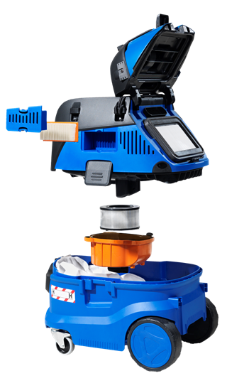 Nilfisk VHS42 L40 MC InfiniClean M CLASS Wet and Dry Safety Vacuum Cleaner With Hose Kit - TVD The Vacuum Doctor