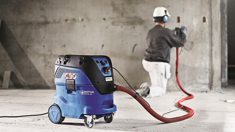 Nilfisk-ALTO ATTIX 33-2M IC InfiniClean Wet and Dry TYPE M Safety Dust Extractor With Hose Kit - TVD The Vacuum Doctor