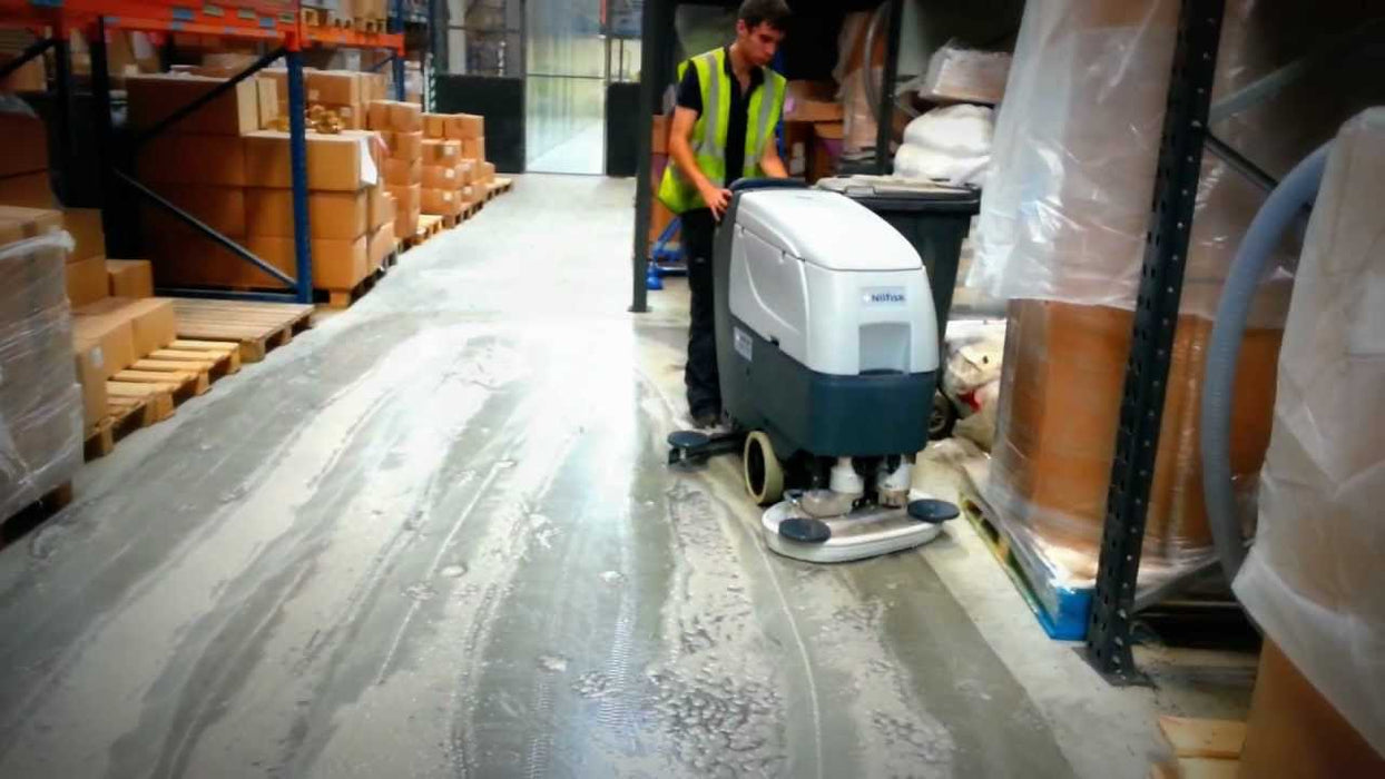 Nilfisk BA611 Battery Operated Automatic Floor Scrubber Drier - TVD The Vacuum Doctor