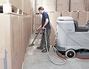 Nilfisk BR1050S Battery Operated Rider Scrubber Complete With Discs and Brushes - The Vacuum Doctor