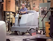 Nilfisk BR1100S Battery Operated Rider Scrubber Complete With Discs and Brushes - TVD The Vacuum Doctor