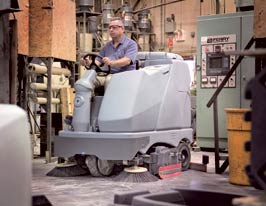 Nilfisk BR1100S Battery Operated Rider Scrubber Complete With Discs and Brushes - TVD The Vacuum Doctor