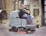 Nilfisk BR1100S Battery Operated Rider Scrubber Complete With Discs and Brushes - TVD The Vacuum Doctor