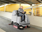 Nilfisk BR1100S Battery Operated Rider Scrubber Complete With Discs and Brushes - TVD The Vacuum Doctor