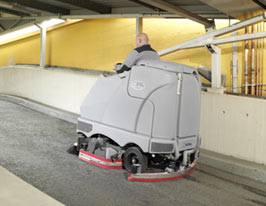 Nilfisk BR1100S Battery Operated Rider Scrubber Complete With Discs and Brushes - TVD The Vacuum Doctor