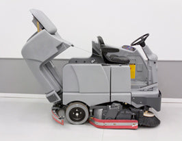 Nilfisk BR1100S Battery Operated Rider Scrubber Complete With Discs and Brushes - TVD The Vacuum Doctor