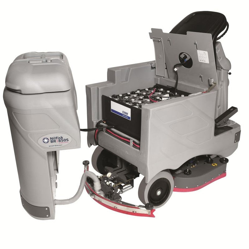 Nilfisk BR1050S X Ecoflex Battery Operated Rider Scrubber Complete With Discs and Brushes - TVD The Vacuum Doctor